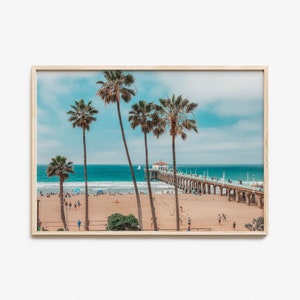 Huntington Beach Colorful Poster Print Horizontal, Huntington Beach Photo Wall Art, Wall Decor, Travel Print, Street Map Poster, City Map