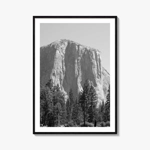 El Capitan Foto Poster Druck, El Capitan Schwarz Weiss Kunst, El Capitan Fotografie, El Capitan Reise, El Capitan Karte Poster