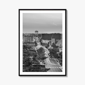 columia Missouri Foto Poster Druck, columia Missouri schwarz weiß Wandkunst, columbien wand Fotografie, Reise, Karte Poster