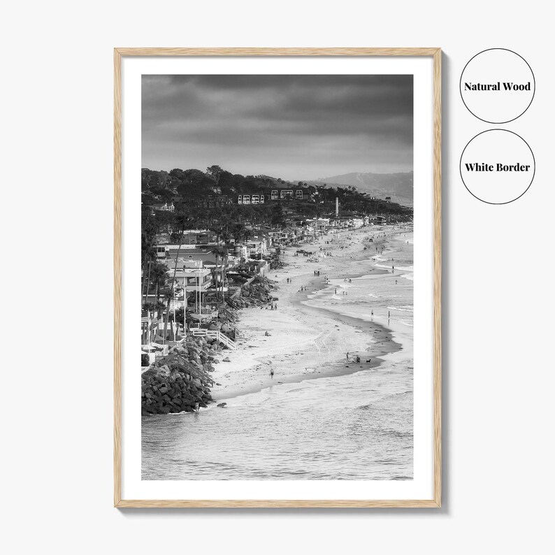 Del Mar Black and White Fine Art Photo Print, San Diego, California ...