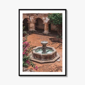 Póster colorido de Antigua Guatemala n.º 3, fotomural de Antigua Guatemala, decoración de pared, impresión de viaje, póster de mapa callejero, mapa de la ciudad
