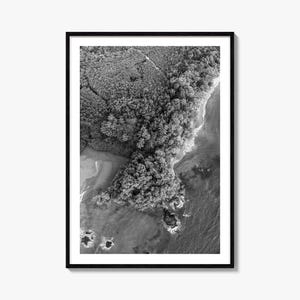 Manuel Antonio Nationalpark Foto Poster Druck, Manuel Antonio Schwarzweiß Kunst, Fotografie, Reise, Karte Poster