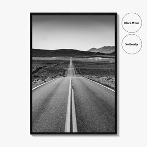 California Black and White Fine Art Photo Print, Route 66, USA Wall Decor Poster image 15