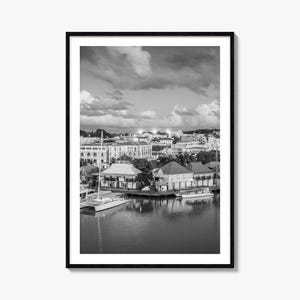 Saint John Photo Poster Print, Saint John Black and White Wall Art, Saint John Wall Photography, Saint John Travel, Map Poster