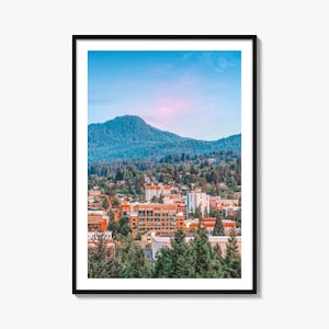 Eugene Colorful Poster Print No 1, Eugene Photo Wall Art, Eugene Wall Decor, Eugene Travel Print, Eugene Street Map Poster, City Map