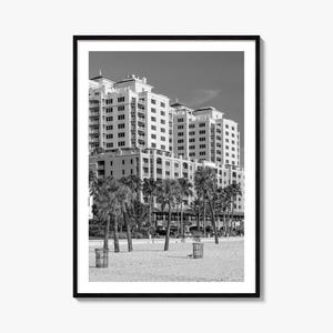 Clearwater Poster Druck Nr. 1, Clearwater Schwarz-weiß Kunst, Clearwater Fotografie, Clearwater Reise, Clearwater Karte Poster