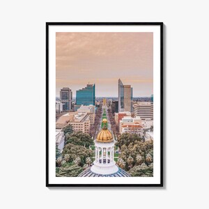 Sacramento Bunt Posterdruck No 1, Sacramento Fotokunst, Sacramento Wanddekor, Reise-Druck, Sacramento Straßenkarte Poster, Stadt Karte
