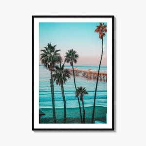 Southern California Colorful Poster Print No 1, Southern California Photo, Southern California Decor, Travel Print, Street Map Poster