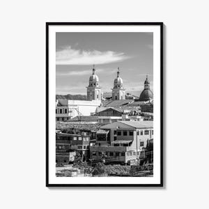 Impressão de pôster fotográfico de Santiago de Cuba, arte de parede em preto e branco de Santiago de Cuba, fotografia de Santiago de Cuba, viagem, pôster de mapa
