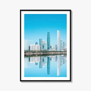Guangzhou Colorful Poster Print, Guangzhou Photo Wall Art, Guangzhou Decor, Guangzhou Travel Print, Guangzhou Street Map Poster, City Map