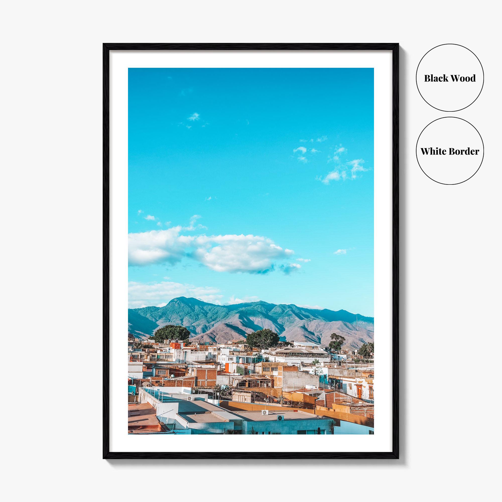 Oaxaca De Juarez Skyline Fine Art Photo Print, Oaxaca City, Mexico