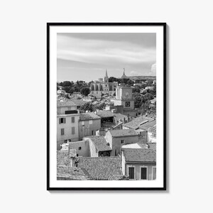 Aix en Provence Foto Poster Druck, Aix en Provence Schwarzweiß Wandkunst, Aix en Provence Fotografie, Aix en Provence Reise, Karte