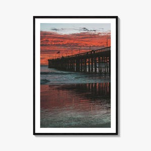 Poster colorato Ventura n. 3, foto da parete Ventura, decorazione da parete Ventura, stampa turistica Ventura, poster con mappa stradale di Ventura, mappa della città