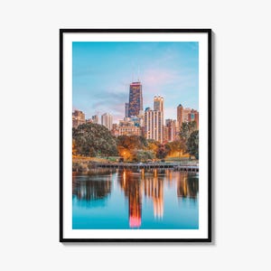 Lincoln Park Kolorowy plakat Wydruk nr 1, Lincoln Park Photo Art, Lincoln Park Decor, Wydruk podróżny, Lincoln Park Street Map Poster, Mapa miasta