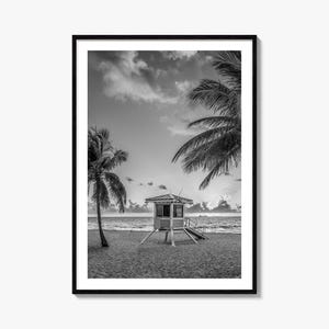 Fort Lauderdale Foto Poster Druck Nr. 2, Fort Lauderdale Schwarzweiß Kunst, Fotografie, Fort Lauderdale Reise, Karte Poster