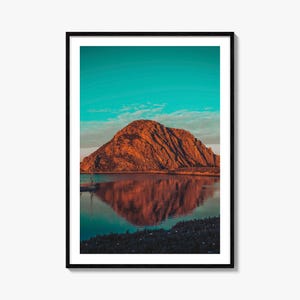 Morro Bay Bunt Poster Druck, Morro Bay Foto Wandkunst, Morro Bay Dekor, Morro Bay Reise Druck, Morro Bay Straßen Karte Poster, Stadt Karte