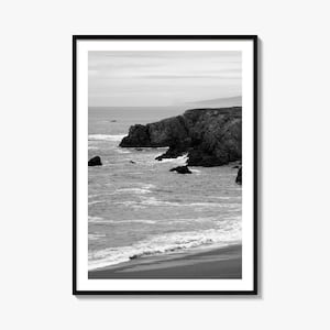 Bodega Bay Photo Poster Print, Bodega Bay Black and White Art, Bodega Bay Photography, Bodega Bay Travel, Bodega Bay Map Poster