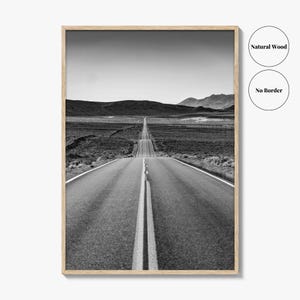 California Black and White Fine Art Photo Print, Route 66, USA Wall Decor Poster image 16