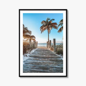 Kleurrijke posterafdruk Florida nr. 1, fotomuurkunst Florida, wanddecoratie Florida, reisafdruk Florida, poster stratenplan Florida, stadsplattegrond