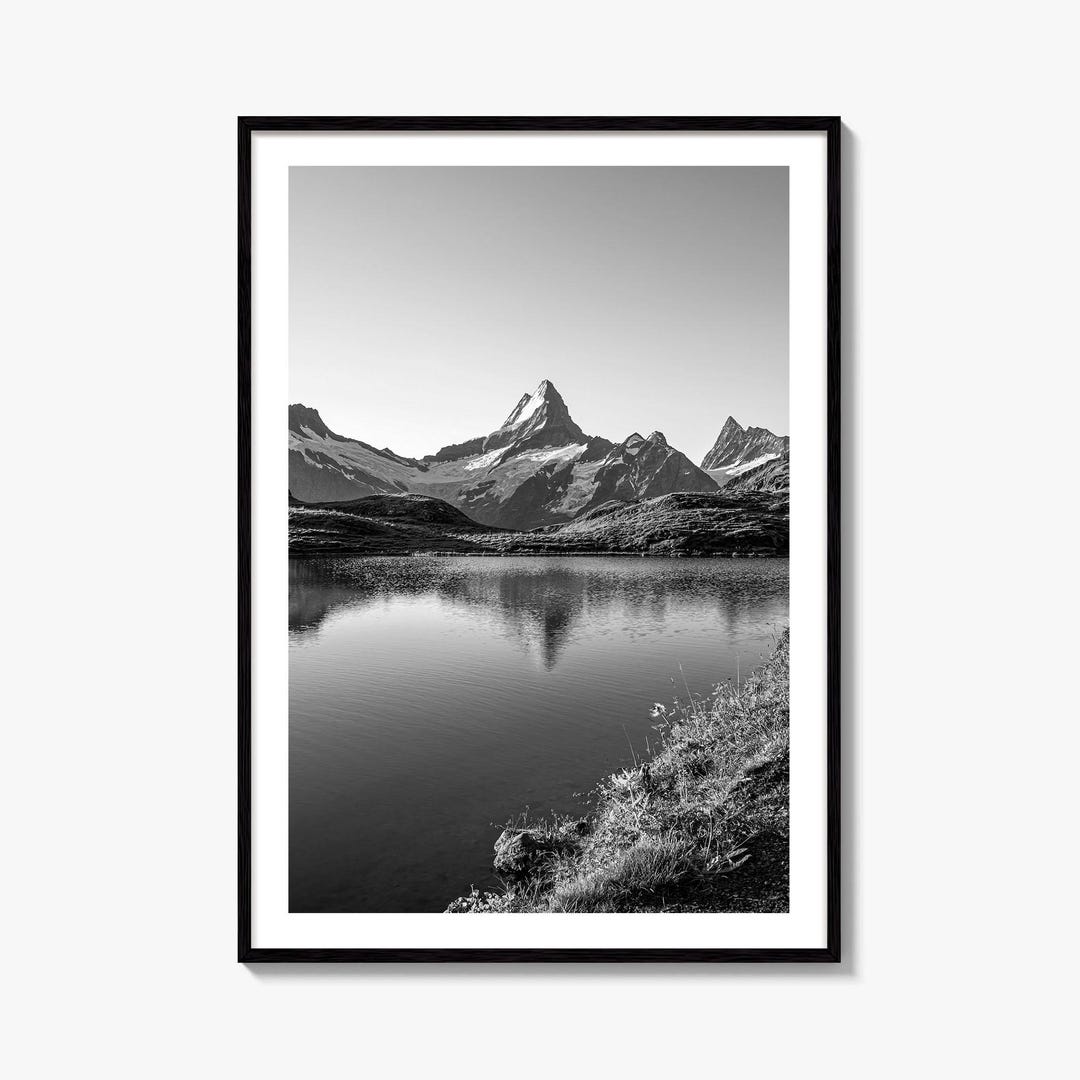 Bachalpsee Black and White Fine Art Photo Print, Eiger Grindelwald ...