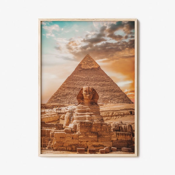 Egypt Colorful Poster Print, Egypt Photo Wall Art, Egypt Wall Decor, Egypt Travel Print, Egypt Street Map Poster, City Map