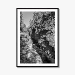 Adirondack Mountains fotoposter print nr. 2, Adirondack Mountains zwart-wit kunst, Adirondack Mountains fotografie, reizen, kaartposter
