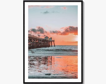 San Clemente Colorful Poster Print No 2, San Clemente Photo Art, Decor, San Clemente Travel Print, San Clemente Street Map Poster, City Map