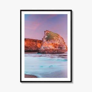 Santa Cruz Colorful Poster Print No 3, Santa Cruz Photo Wall Art, Santa Cruz Decor, Travel Print, Santa Cruz Street Map Poster, City Map