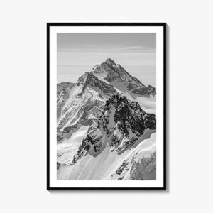 Alpes Photo Poster Print, Alpes Black and White Wall Art, Alpes Wall Photography, Alpes Travel, Alpes Map Poster