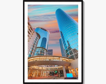 Houston Skyline Fine Art Photo Print, Texas Poster Wall Decor