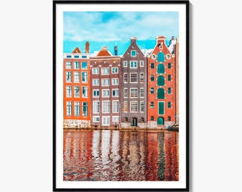 Amsterdam Fine Art fototryck, Nordholland affisch, Nederländerna väggdekor