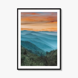 Póster colorido de Tennessee n.º 3, fotografía artística de Tennessee, decoración de Tennessee, póster de viaje de Tennessee, póster de mapa callejero de Tennessee, mapa de la ciudad
