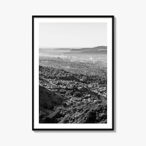 Burbank Foto Poster Druck, Burbank Schwarzweiß Wandkunst, Burbank Wand Fotografie, Burbank Reise, Burbank Karte Poster
