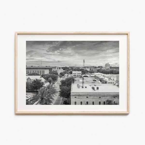 Gainesville Black and White Print Etsy