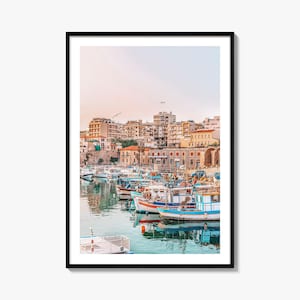Heraklion Colorful Poster Print, Heraklion Photo Wall Art, Heraklion Decor, Heraklion Travel Print, Heraklion Street Map Poster, City Map