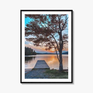Adirondack Mountains bunter Posterdruck Nr. 3, Adirondack Mountains Fotokunst, Adirondack Decor, Reisedruck, Straßenkarte Poster, Stadtplan