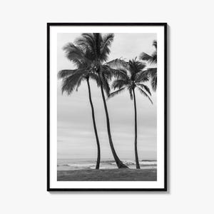 Haleiwa Foto Poster Druck, Haleiwa Schwarzweiß Wandkunst, Haleiwa Wand Fotografie, Haleiwa Reise, Haleiwa Karte Poster