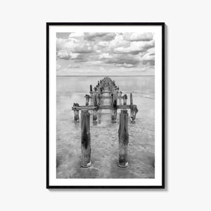 Senegal Photo Poster Print, Senegal Black and White Wall Art, Senegal Wall Photography, Senegal Travel, Senegal Map Poster