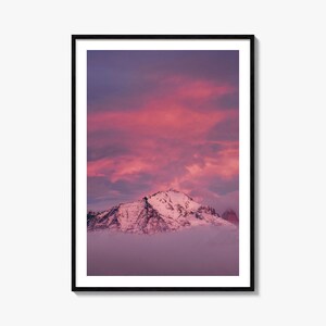Big Sky Buntes Poster Druck Nr. 2, Big Sky Foto Wandkunst, Big Sky Wand-Dekor, Big Sky Reise-Druck, Big Sky Straßenkarte Poster, Stadt Karte