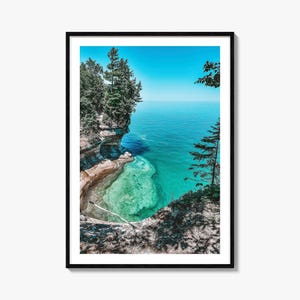 Michigan Colorful Poster Print No 2, Michigan Photo Wall Art, Michigan Decor, Michigan Travel Print, Michigan Street Map Poster, City Map