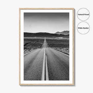 California Black and White Fine Art Photo Print, Route 66, USA Wall Decor Poster image 7