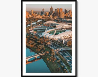 Melbourne Skyline Fine Art Photo Print, Victoria, Australia Wall Decor