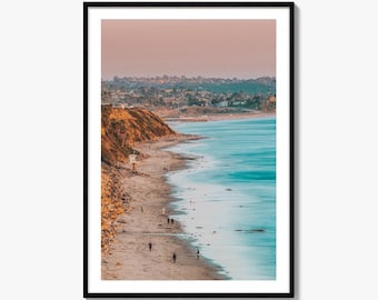 Encinitas Fine Art Photo Print, San Elijo State Beach, San Diego, California, USA