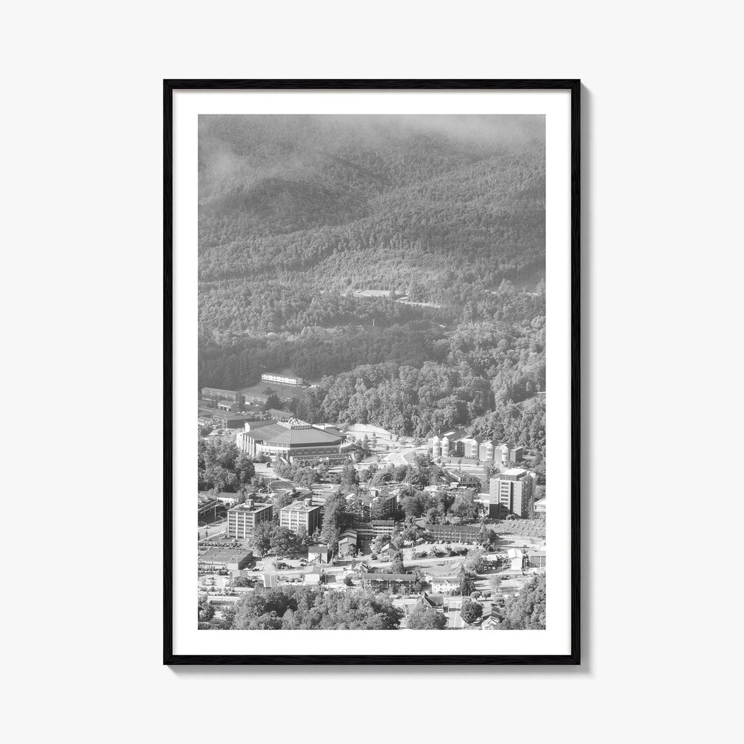 Boone Photo Poster Print, Boone Black and White Wall Art, Boone Wall ...