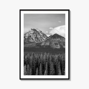 Alberta Foto-Plakat, Alberta Schwarzweiß-Wandkunst, Alberta Wand Fotografie, Alberta Reise, Alberta Kartenposter