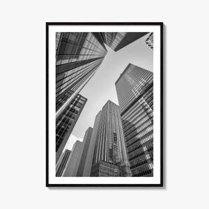 Manhattan Foto Poster Druck Nr. 3, Manhattan Schwarzweiß Kunst, Manhattan Fotografie, Manhattan Reise, Manhattan Karte Poster