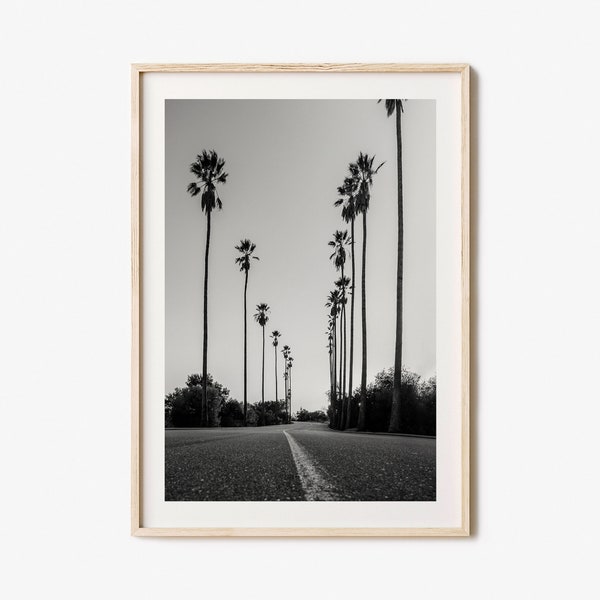 Los Angeles Photo Poster Print No 2, Los Angeles Black and White Art, Los Angeles Wall Photography, Los Angeles Travel, Map Poster