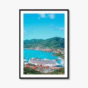 Saint Thomas Colorful Poster Print No 1, Saint Thomas Photo Art, Saint Thomas Decor, Travel Print, Saint Thomas Street Map Poster, City Map