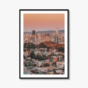 San Francisco Colorful Poster Print No 2, San Francisco Photo Wall Art, Wall Decor, Travel Print, San Francisco Street Map Poster, City Map