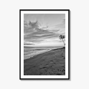 Maui Foto Poster Druck Nr. 1, Maui Schwarzweiß, Wandkunst, Maui Wand Fotografie, Maui Reise, Maui Karte Poster
